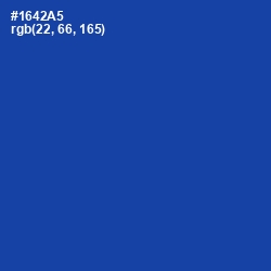 #1642A5 - Tory Blue Color Image