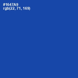 #1647A9 - Tory Blue Color Image