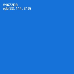 #1672D8 - Science Blue Color Image