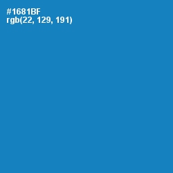 #1681BF - Eastern Blue Color Image