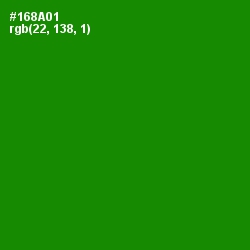 #168A01 - Forest Green Color Image