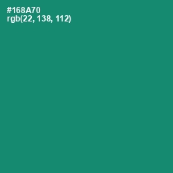#168A70 - Elf Green Color Image