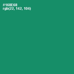 #168E68 - Elf Green Color Image