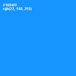 #1694FF - Dodger Blue Color Image