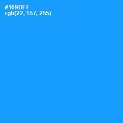 #169DFF - Dodger Blue Color Image