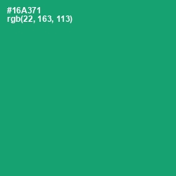 #16A371 - Green Haze Color Image