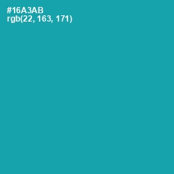 #16A3AB - Eastern Blue Color Image