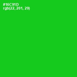 #16C91D - Green Color Image