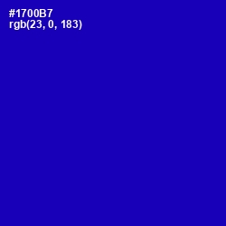 #1700B7 - Ultramarine Color Image