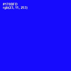 #170BFD - Blue Color Image