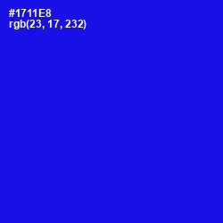 #1711E8 - Blue Color Image