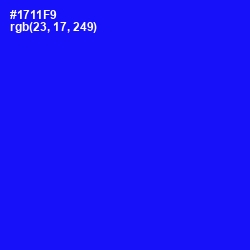 #1711F9 - Blue Color Image