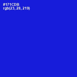 #171CDB - Dark Blue Color Image