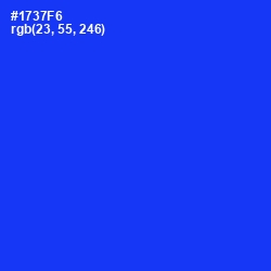 #1737F6 - Blue Color Image