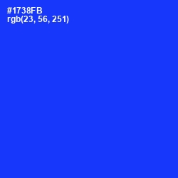 #1738FB - Blue Color Image