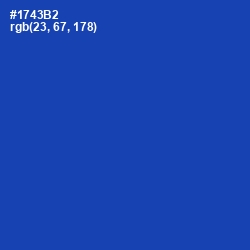 #1743B2 - Tory Blue Color Image