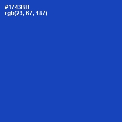 #1743BB - Tory Blue Color Image