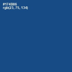 #174B86 - Congress Blue Color Image