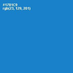 #1781C9 - Pacific Blue Color Image