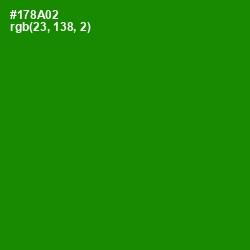 #178A02 - Forest Green Color Image