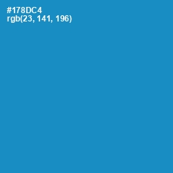 #178DC4 - Pacific Blue Color Image