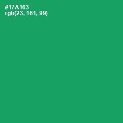 #17A163 - Green Haze Color Image