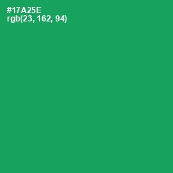 #17A25E - Green Haze Color Image