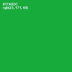 #17AB3C - Forest Green Color Image
