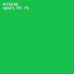 #17BF4B - Jade Color Image