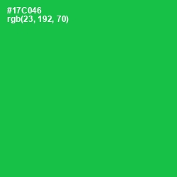 #17C046 - Malachite Color Image