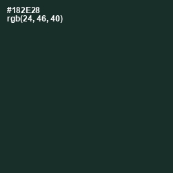 #182E28 - Timber Green Color Image