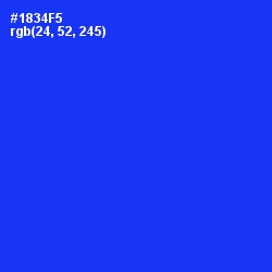 #1834F5 - Blue Color Image