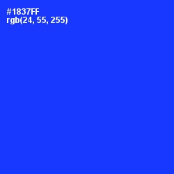 #1837FF - Blue Color Image