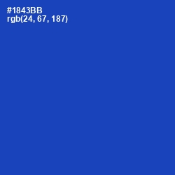 #1843BB - Tory Blue Color Image