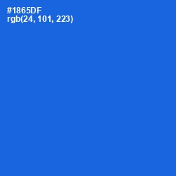 #1865DF - Science Blue Color Image