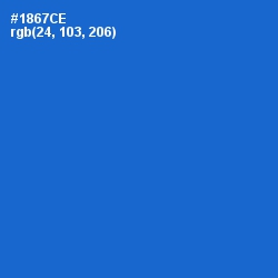 #1867CE - Science Blue Color Image