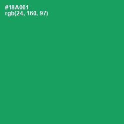 #18A061 - Green Haze Color Image