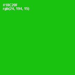 #18C20F - Green Color Image