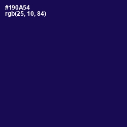 #190A54 - Tolopea Color Image