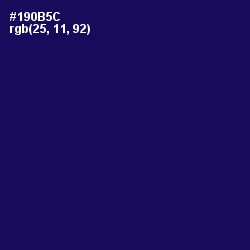#190B5C - Gulf Blue Color Image