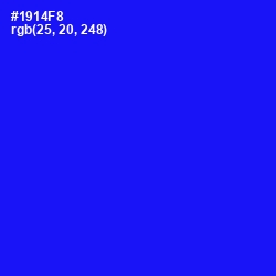 #1914F8 - Blue Color Image