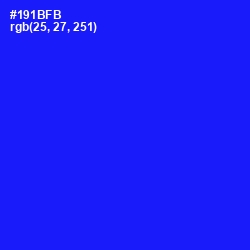 #191BFB - Blue Color Image