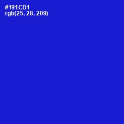 #191CD1 - Dark Blue Color Image