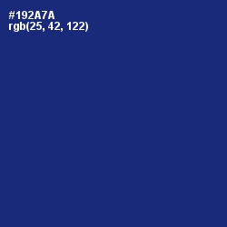 #192A7A - Catalina Blue Color Image