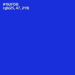#192FDB - Dark Blue Color Image
