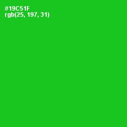 #19C51F - Green Color Image