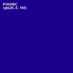 #1A008C - Ultramarine Color Image