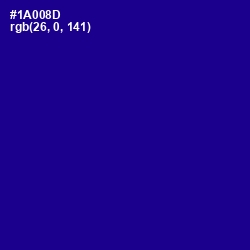 #1A008D - Ultramarine Color Image