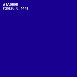 #1A0090 - Ultramarine Color Image