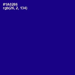 #1A0286 - Ultramarine Color Image